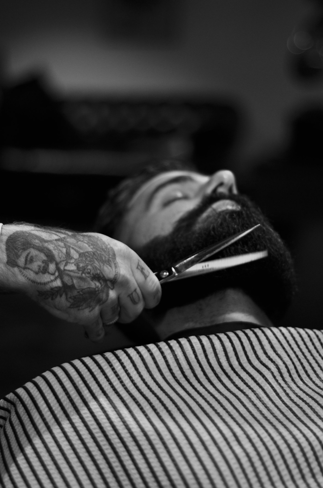 Barba a tijera